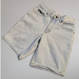 Vintage Lee Denim Jean Shorts Bermuda 28” Light Wash Jorts